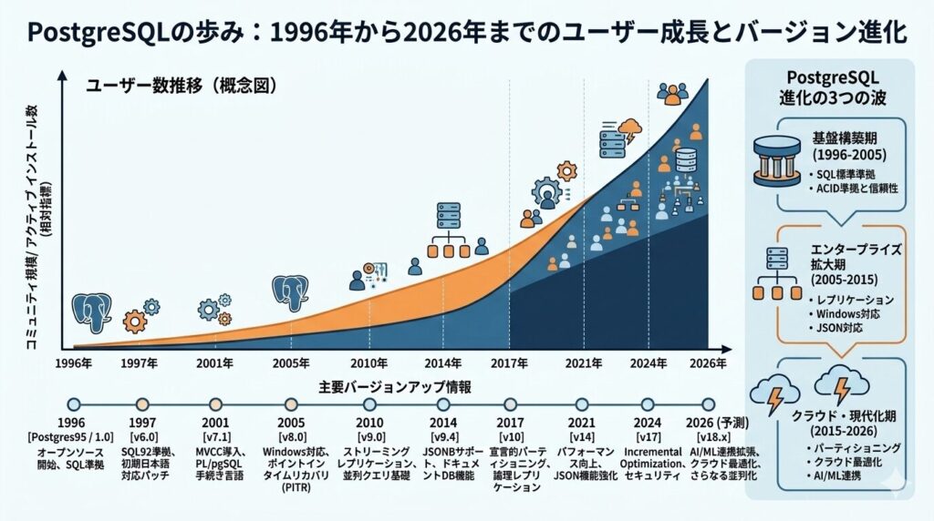 PostgreSQLが最強のデータベースである理由 | 特徴・優位性を徹底解説！