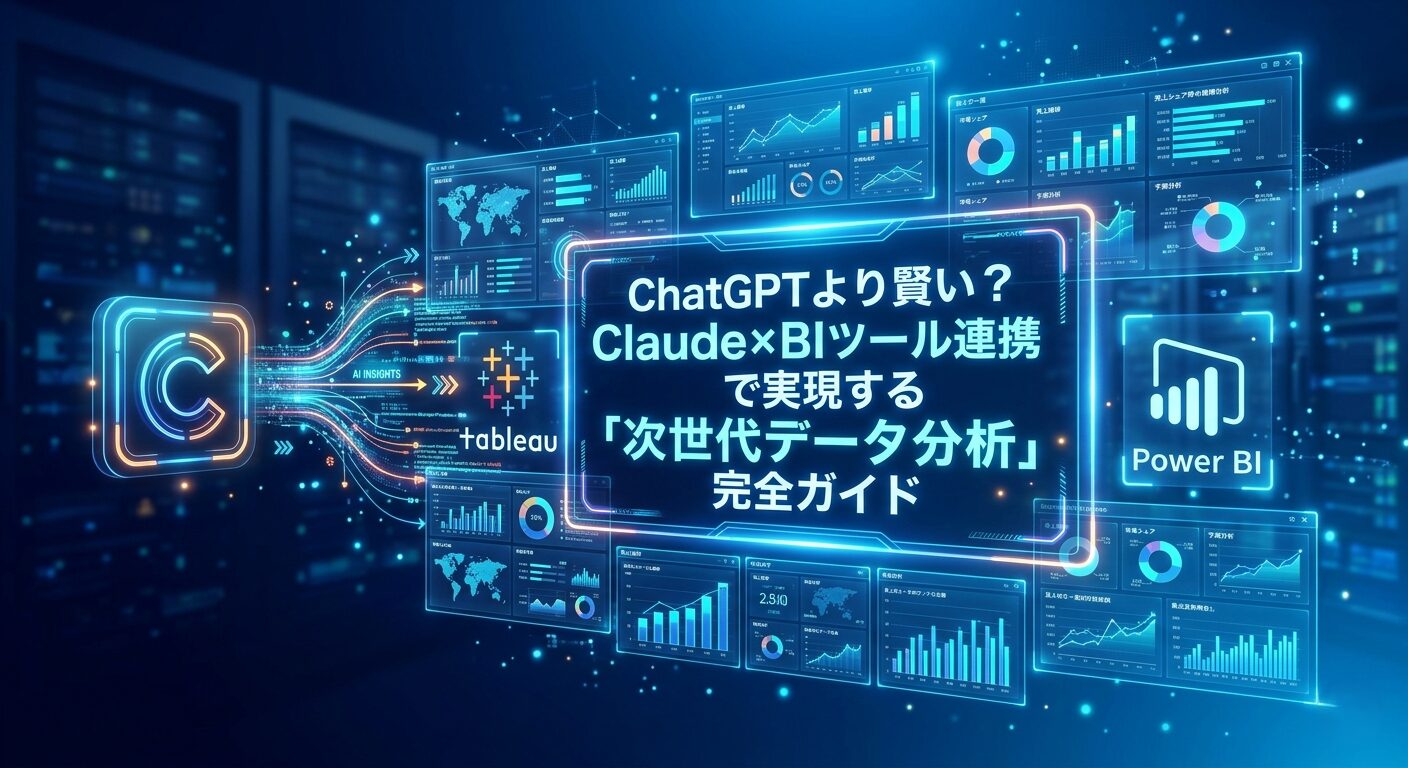 ChatGPTより賢い？Claude×BIツール連携で実現する「次世代データ分析」完全ガイド