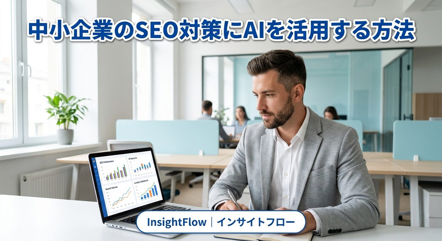 中小企業のSEO対策にAIを活用する方法のアイキャッチ画像